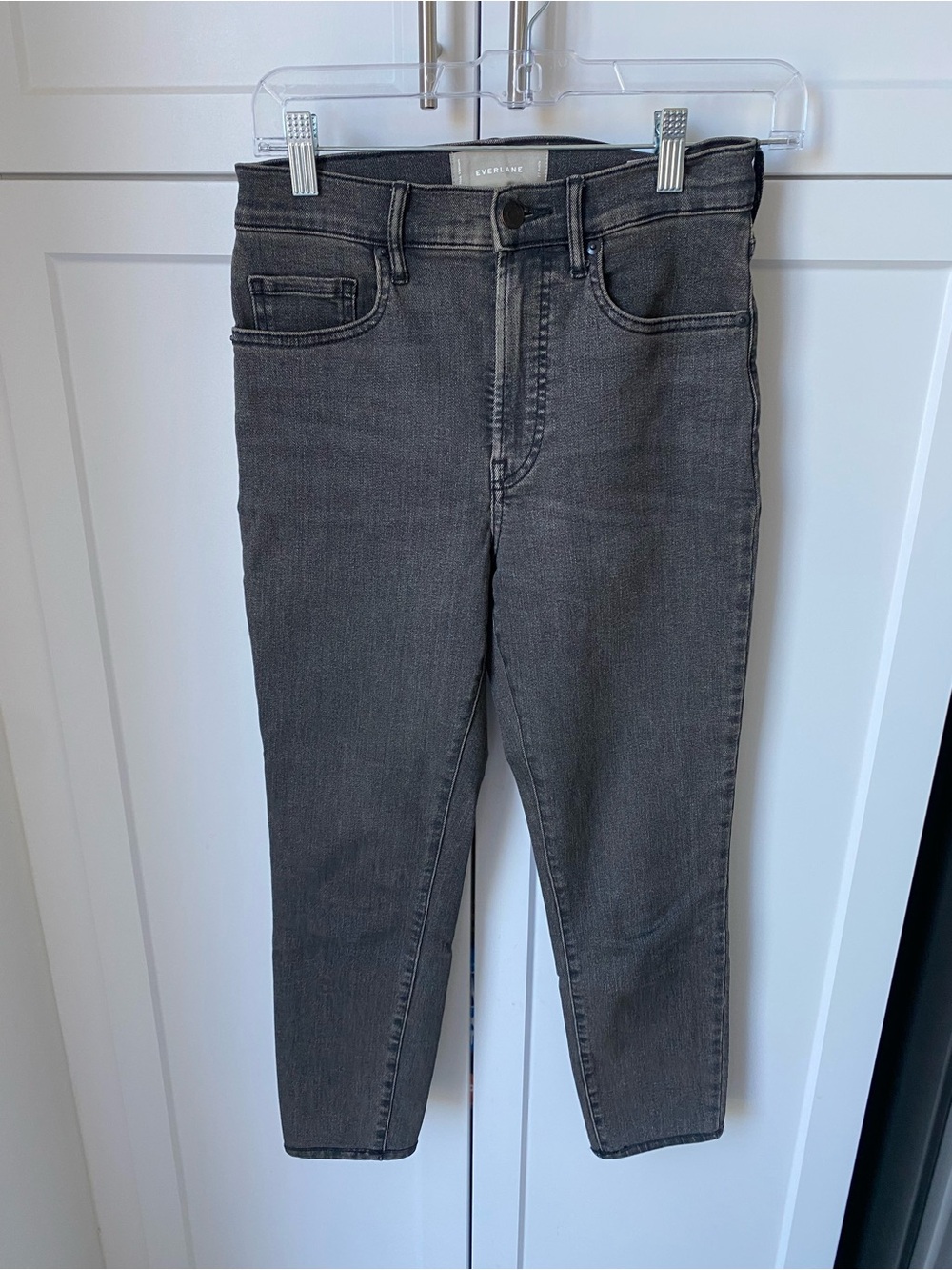 Everlane womens black gray ankle skinny jeans size 27 waist